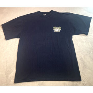 Vintage Hang Loose Hawaii T Shirt Mens XL Navy Blue Short Sleeve Shaka Surfboard
